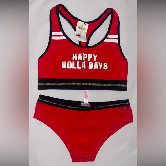 Victoria's Secret Other - Victoria’s Secret bra & panty Christmas set